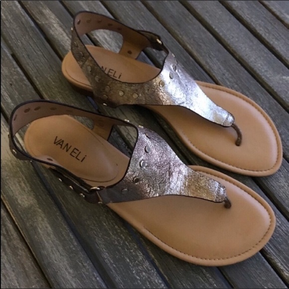 vaneli gold sandals